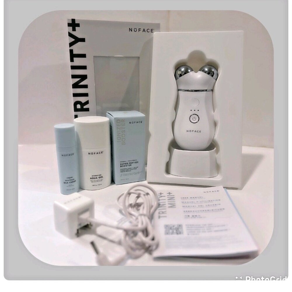 (+FreeGiftsValue$30+)NuFACE TRINITY Starter  Kit + Super Peptide Booster Serum